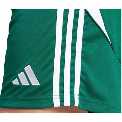 adidas IS1410 spodenki piłkarskie - Zielone - Lekki, Odprowadzanie wilgoci, 3 Paski adidas IS1410 spodenki piłkarskie - Zielone - Lekki, Odprowadzanie wilgoci, 3 Paski