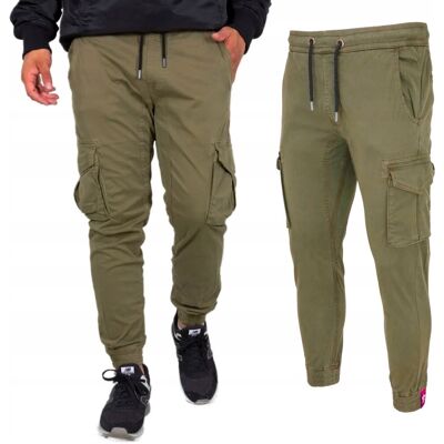 Spodnie Alpha Industries Cotton Twill Jogger 116202 11 Oliwkowe 3XL Spodnie Alpha Industries Cotton Twill Jogger 116202 11 Oliwkowe 3XL