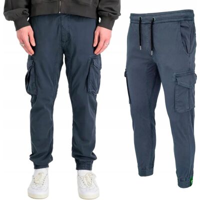 Spodnie Alpha Industries Cotton Twill Jogger 116202 697 Granatowe 3XL Spodnie Alpha Industries Cotton Twill Jogger 116202 697 Granatowe 3XL