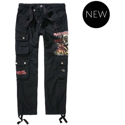 Brandit spodnie bojówki IRON MAIDEN PURE SLIM TROUSERS black-3XL Brandit spodnie bojówki IRON MAIDEN PURE SLIM TROUSERS black-3XL
