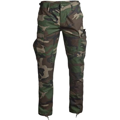 Mil-Tec Spodnie Bojówki Us Bdu Feldhose R/s 'Slim Fit' Woodland-S Mil-Tec Spodnie Bojówki Us Bdu Feldhose R/s 'Slim Fit' Woodland-S