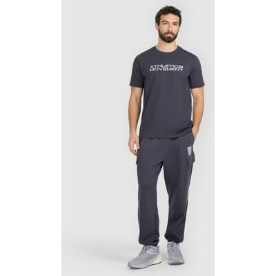 Spodnie dresowe joggery męskie 4F 4FRAW25TTROM1694-22S Czarny XL Spodnie dresowe joggery męskie 4F 4FRAW25TTROM1694-22S Czarny XL
