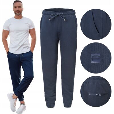 SPODNIE DRESOWE męskie długie sportowe MARTIN granatowe 3XL Pako Jeans SPODNIE DRESOWE męskie długie sportowe MARTIN granatowe 3XL Pako Jeans