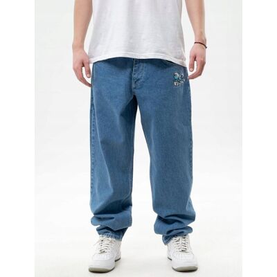 inna (Inny) Spodnie Jeansowe Baggy Męskie Jasne Niebieskie Smerfy Gargamel Pocket Xl inna (Inny) Spodnie Jeansowe Baggy Męskie Jasne Niebieskie Smerfy Gargamel Pocket Xl