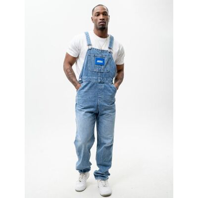 Spodnie Jeansowe Ogrodniczki Męskie Jasne Niebieskie Jigga Wear Logo Dungarees XXL Spodnie Jeansowe Ogrodniczki Męskie Jasne Niebieskie Jigga Wear Logo Dungarees XXL