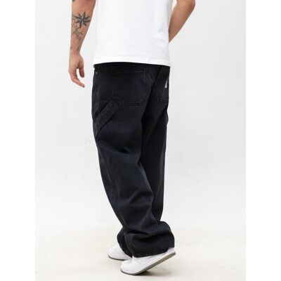 Spodnie Jeansowe Super Baggy Cargo Męskie Czarne Jigga Wear Base M Spodnie Jeansowe Super Baggy Cargo Męskie Czarne Jigga Wear Base M