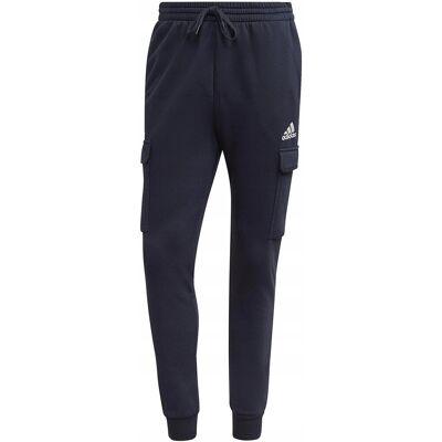 Spodnie męskie adidas Essentials Fleece Regular Tapered Cargo granatowe HL2 Spodnie męskie adidas Essentials Fleece Regular Tapered Cargo granatowe HL2