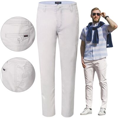 SPODNIE Męskie CHINOSY Bawełniane JASNOSZARE Slim Fit W36/L32 Pako Jeans SPODNIE Męskie CHINOSY Bawełniane JASNOSZARE Slim Fit W36/L32 Pako Jeans