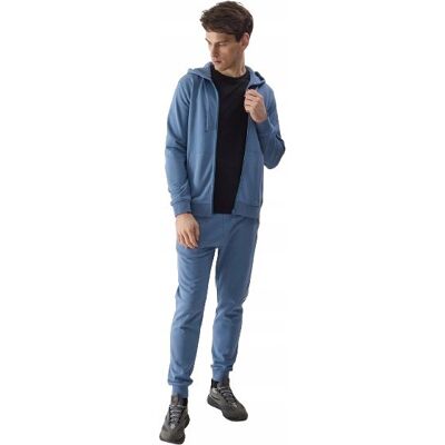 SPODNIE męskie dresowe 4F 4FWSS24TTROM603-32S niebieskie joggery dresy XXL SPODNIE męskie dresowe 4F 4FWSS24TTROM603-32S niebieskie joggery dresy XXL
