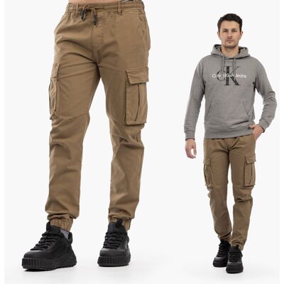 brak danych Spodnie Męskie Joggery Cargo Bawełniane Dopasowane Camel Camel 32 brak danych Spodnie Męskie Joggery Cargo Bawełniane Dopasowane Camel Camel 32