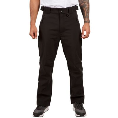 Spodnie softshell odporne na wodę Hemic od Trespass - Czarny XXL Spodnie softshell odporne na wodę Hemic od Trespass - Czarny XXL