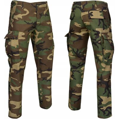 Spodnie Wojskowe Bojówki Bdu Mil-Tec Straight Cut - Woodland Xs Spodnie Wojskowe Bojówki Bdu Mil-Tec Straight Cut - Woodland Xs