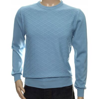 Inny producent Strokers Klasyczny Sweter Męski Ze Wzorem Tłoczonym 3Xl Xxxl Błękitny Inny producent Strokers Klasyczny Sweter Męski Ze Wzorem Tłoczonym 3Xl Xxxl Błękitny