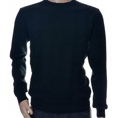 Inny producent Strokers Klasyczny Sweter Męski Ze Wzorem Tłoczonym 3Xl Xxxl Czarny Inny producent Strokers Klasyczny Sweter Męski Ze Wzorem Tłoczonym 3Xl Xxxl Czarny