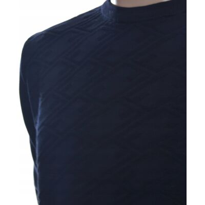 Inny producent Strokers Klasyczny Sweter Męski Ze Wzorem Tłoczonym 3Xl Xxxl Granatowy Inny producent Strokers Klasyczny Sweter Męski Ze Wzorem Tłoczonym 3Xl Xxxl Granatowy