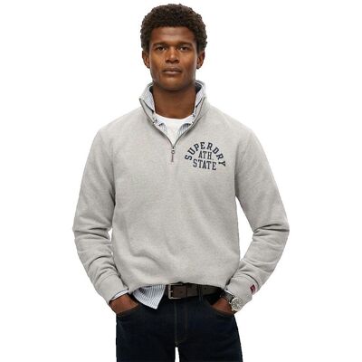 Superdry Athletic Essentials półgolf rozpinany Superdry Athletic Essentials półgolf rozpinany