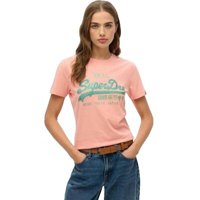 Superdry Vl Rhinestone Slim pomarańczowy Superdry Vl Rhinestone Slim pomarańczowy