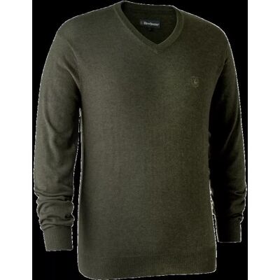 SWETER DEERHUNTER KINGSTON V-NECK 8349 - Zielony Melanż -XL SWETER DEERHUNTER KINGSTON V-NECK 8349 - Zielony Melanż -XL