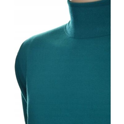 Giovane Ricco Sweter golf męski z kaszmiru i wełny merynosów kaszmirowy 2XL XXL morski343 Giovane Ricco Sweter golf męski z kaszmiru i wełny merynosów kaszmirowy 2XL XXL morski343