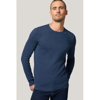 Próchnik Sweter Granatowy z Wiskozą O-neck PM16 Próchnik Sweter Granatowy z Wiskozą O-neck PM16