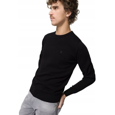 Sweter Męski Bawełniany Czarny Próchnik Pm3 3xl Sweter Męski Bawełniany Czarny Próchnik Pm3 3xl