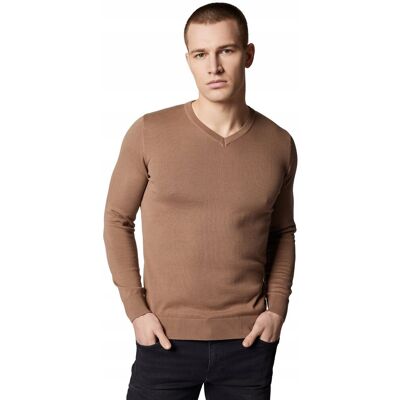 Sweter Męski Beżowy Bawełniany V-Neck Próchnik Pm6 Xl Sweter Męski Beżowy Bawełniany V-Neck Próchnik Pm6 Xl