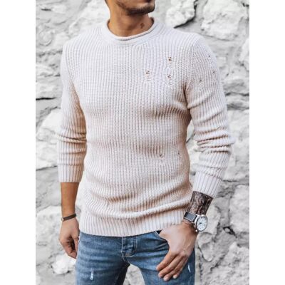 Sweter męski beżowy Dstreet WX1992-M Sweter męski beżowy Dstreet WX1992-M