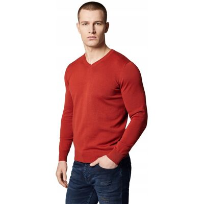 Sweter Męski Ceglasty Bawełniany V-Neck Próchnik Pm6 2xl Sweter Męski Ceglasty Bawełniany V-Neck Próchnik Pm6 2xl