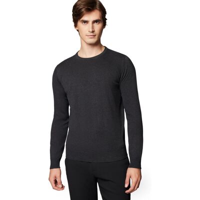 Sweter Męski Ciemnoszary Bawełniany O-Neck Próchnik Pm8 2xl Sweter Męski Ciemnoszary Bawełniany O-Neck Próchnik Pm8 2xl