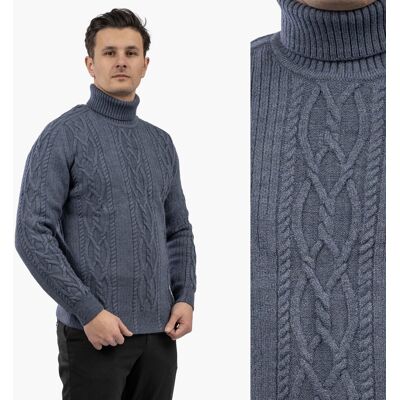 brak danych Sweter Męski Golf Gruby Zimowy Wełniany Ciepły Granatowy L Granatowy brak danych Sweter Męski Golf Gruby Zimowy Wełniany Ciepły Granatowy L Granatowy