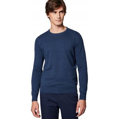 Sweter Męski Granatowy Bawełniany O-Neck Próchnik Pm8 S Sweter Męski Granatowy Bawełniany O-Neck Próchnik Pm8 S