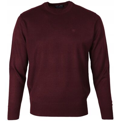 SWETER Męski Klasyczny Gładki BORDOWY XL Pako Jeans SWETER Męski Klasyczny Gładki BORDOWY XL Pako Jeans