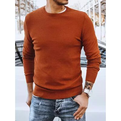 Sweter męski klasyczny rudy Dstreet WX1936-S Sweter męski klasyczny rudy Dstreet WX1936-S