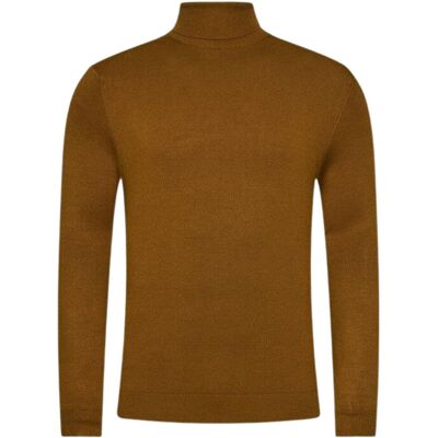 Inny producent Sweter męski Only & Son Wyler Life golf z wiskozy brązowy-XL Inny producent Sweter męski Only & Son Wyler Life golf z wiskozy brązowy-XL