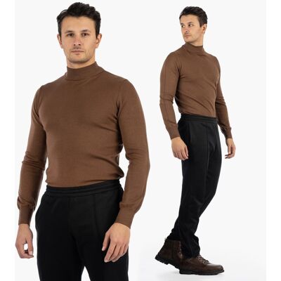Inny producent Sweter Męski Półgolf Elegancki Klasyczny Brązowy Tony Moro L Brązowy Inny producent Sweter Męski Półgolf Elegancki Klasyczny Brązowy Tony Moro L Brązowy