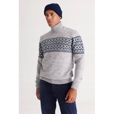 Inny producent SWETER MĘSKI SZARY WZÓR NORWESKI GOLF 90% AKRYL 10% POLIAMID M 5GA* Inny producent SWETER MĘSKI SZARY WZÓR NORWESKI GOLF 90% AKRYL 10% POLIAMID M 5GA*