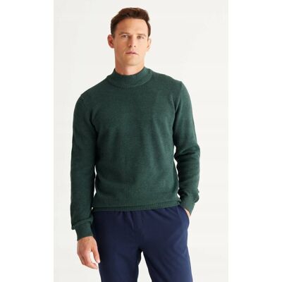 Inny producent SWETER MĘSKI Z PÓŁGOLFEM WZÓR MELANŻ CIEMNOZIELONY 2XL 5GA* Inny producent SWETER MĘSKI Z PÓŁGOLFEM WZÓR MELANŻ CIEMNOZIELONY 2XL 5GA*