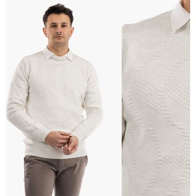 brak danych Sweter Męski Zimowy Wełniany Ciepły Elegancki Stylowy Kremowy M Biały brak danych Sweter Męski Zimowy Wełniany Ciepły Elegancki Stylowy Kremowy M Biały