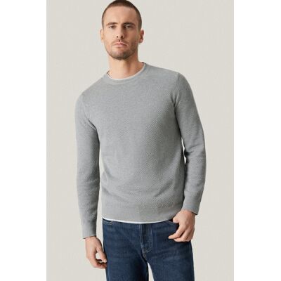 Próchnik Sweter Szary Bawełniany O-neck PM17 Próchnik Sweter Szary Bawełniany O-neck PM17