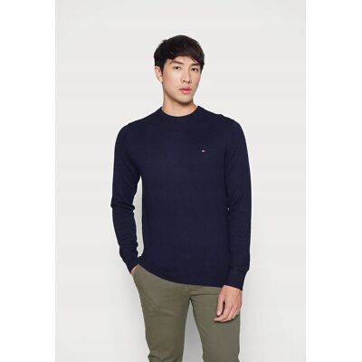 Sweter Tommy Hilfiger C-Neck Granatowy Pima Cotton Blend With Cashmere r. L Sweter Tommy Hilfiger C-Neck Granatowy Pima Cotton Blend With Cashmere r. L
