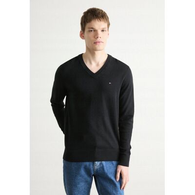 Sweter Tommy Hilfiger V-Neck Czarny Pima Cotton Blend With Cashmere r. XXL Sweter Tommy Hilfiger V-Neck Czarny Pima Cotton Blend With Cashmere r. XXL