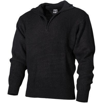 MFH - Max Fuchs Sweter 'Troyer' czarny 3XL MFH - Max Fuchs Sweter 'Troyer' czarny 3XL