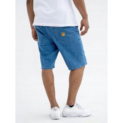 Jigga Wear Szorty Krótkie Spodenki Jeansowe Męskie Sprane Niebieskie Złote Jigga M Jigga Wear Szorty Krótkie Spodenki Jeansowe Męskie Sprane Niebieskie Złote Jigga M