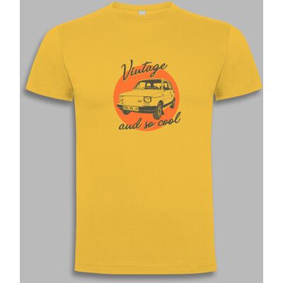 ROLY T-shirt Fiat 126p 'Vintage and so cool' Żółty M ROLY T-shirt Fiat 126p 'Vintage and so cool' Żółty M