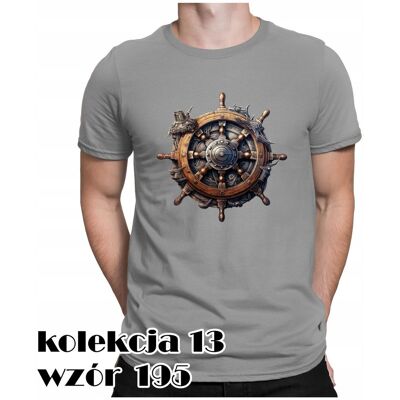 inna (Inny) T-SHIRT KOSZULKA MĘSKA KAPITAN STER KOŁO STEROWE CZASZKA PIRAT M inna (Inny) T-SHIRT KOSZULKA MĘSKA KAPITAN STER KOŁO STEROWE CZASZKA PIRAT M