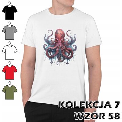 inna (Inny) T-SHIRT KOSZULKA MĘSKA OŚMIORNICA POTWÓR MORSKI MEDUZA RAFA KORALOWA M inna (Inny) T-SHIRT KOSZULKA MĘSKA OŚMIORNICA POTWÓR MORSKI MEDUZA RAFA KORALOWA M