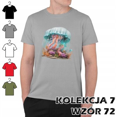 inna (Inny) T-SHIRT KOSZULKA MĘSKA OŚMIORNICA POTWÓR MORSKI MEDUZA RAFA KORALOWA XXL inna (Inny) T-SHIRT KOSZULKA MĘSKA OŚMIORNICA POTWÓR MORSKI MEDUZA RAFA KORALOWA XXL