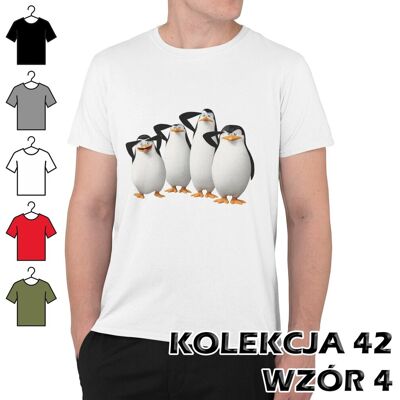 inna (Inny) T-SHIRT KOSZULKA MĘSKA PINGWINY Z MADAGASKARU SKIPPER KOWALSKI RICO M inna (Inny) T-SHIRT KOSZULKA MĘSKA PINGWINY Z MADAGASKARU SKIPPER KOWALSKI RICO M