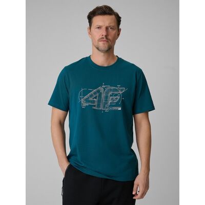 T-shirt męski 4F 4FRSS26TTSHM3989-46S Zielony S T-shirt męski 4F 4FRSS26TTSHM3989-46S Zielony S