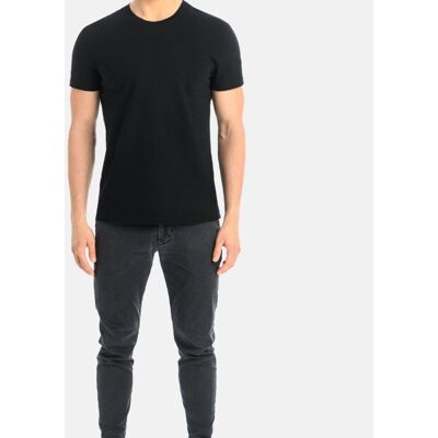 T-Shirt Męski Bawełniany Luca Czarny Teyli T-Shirt Męski Bawełniany Luca Czarny Teyli